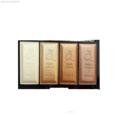 پالت هایلایتر 4 رنگ کویین شماره 1 Queen Highlighter Powder Palette