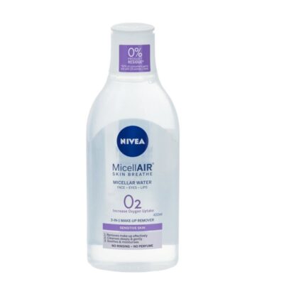 میسلار واتر پاک کننده پوست های حساس نیوا Nivea Eau Micellare حجم 400 میلی لیتر