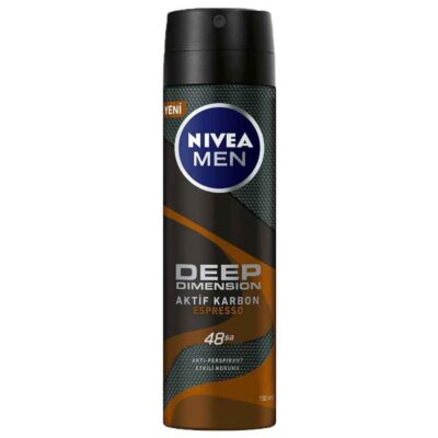 اسپری ضد تعریق مردانه نیوآ سری دیپ Nivea Deep مدل اسپرسو Espresso