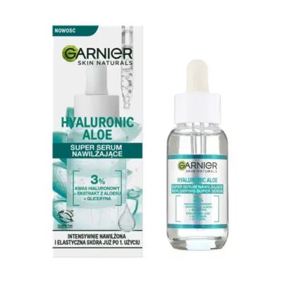 سرم پوست صورت گارنیر مدل Hyaluronic Aloe