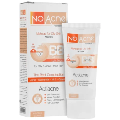 بی بی کرم پوست های چرب و جوشدار نو آکنه حجم 84 میلی لیتر لایت بژ