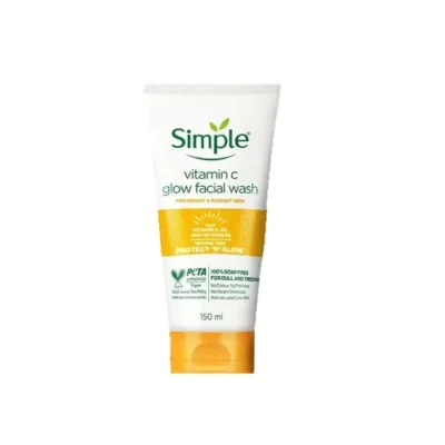ژل شستشوی روشن کننده ویتامین سی سیمپل Glow Facial Wash حجم 150 میل